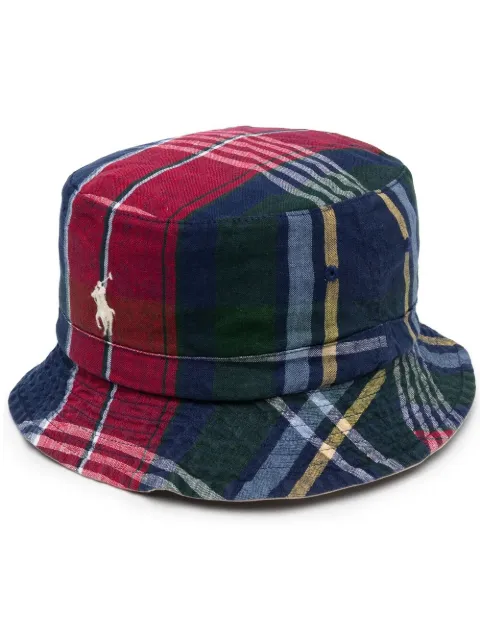plaid polo hat