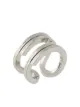 Off-White textured paperclip ring