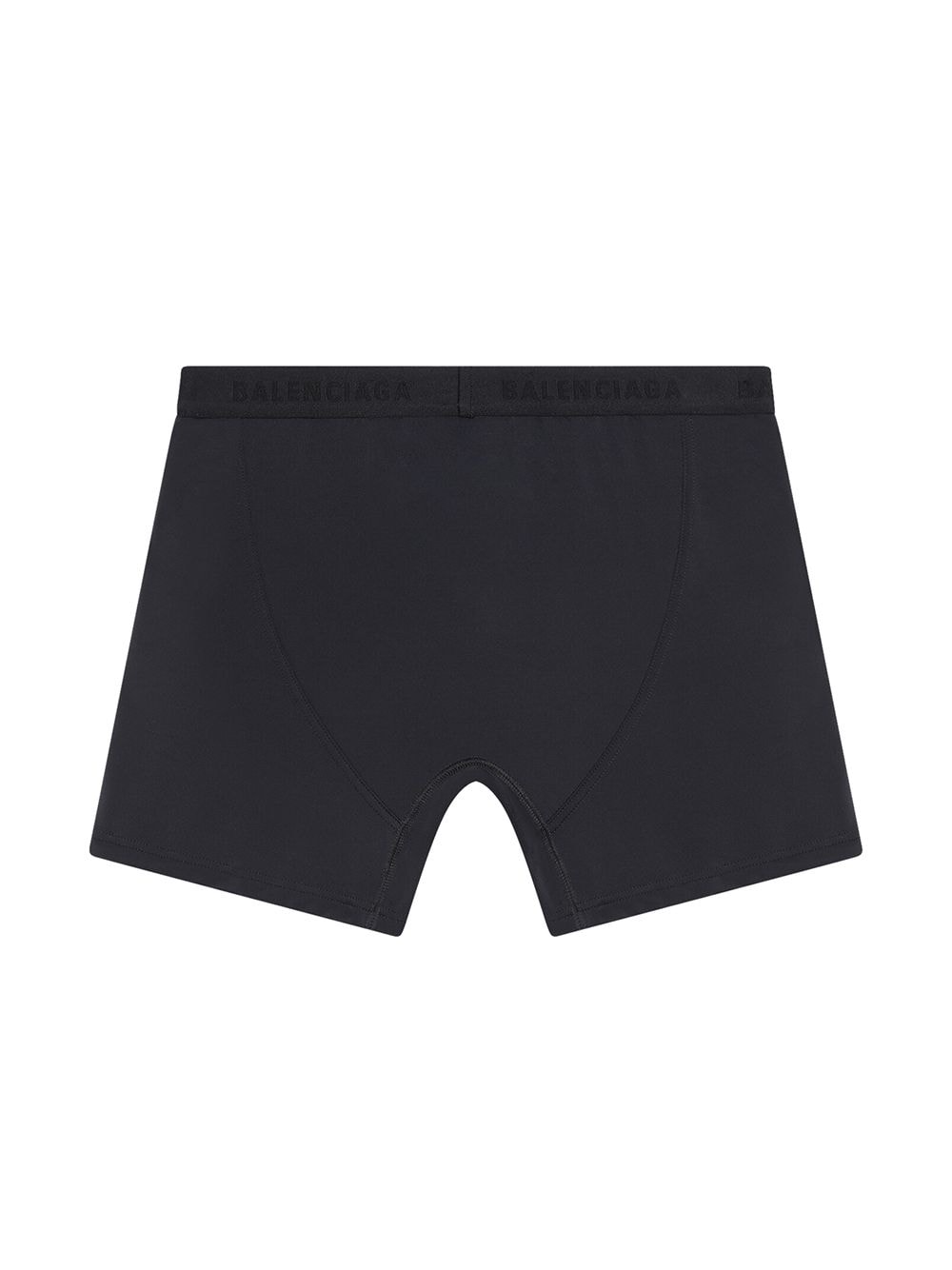 Image 2 of Balenciaga logo-waistband fitted swim shorts