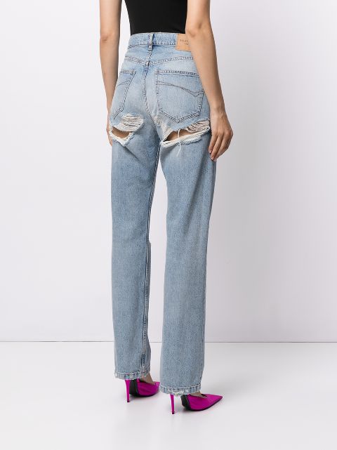 balenciaga ripped baggy jeans