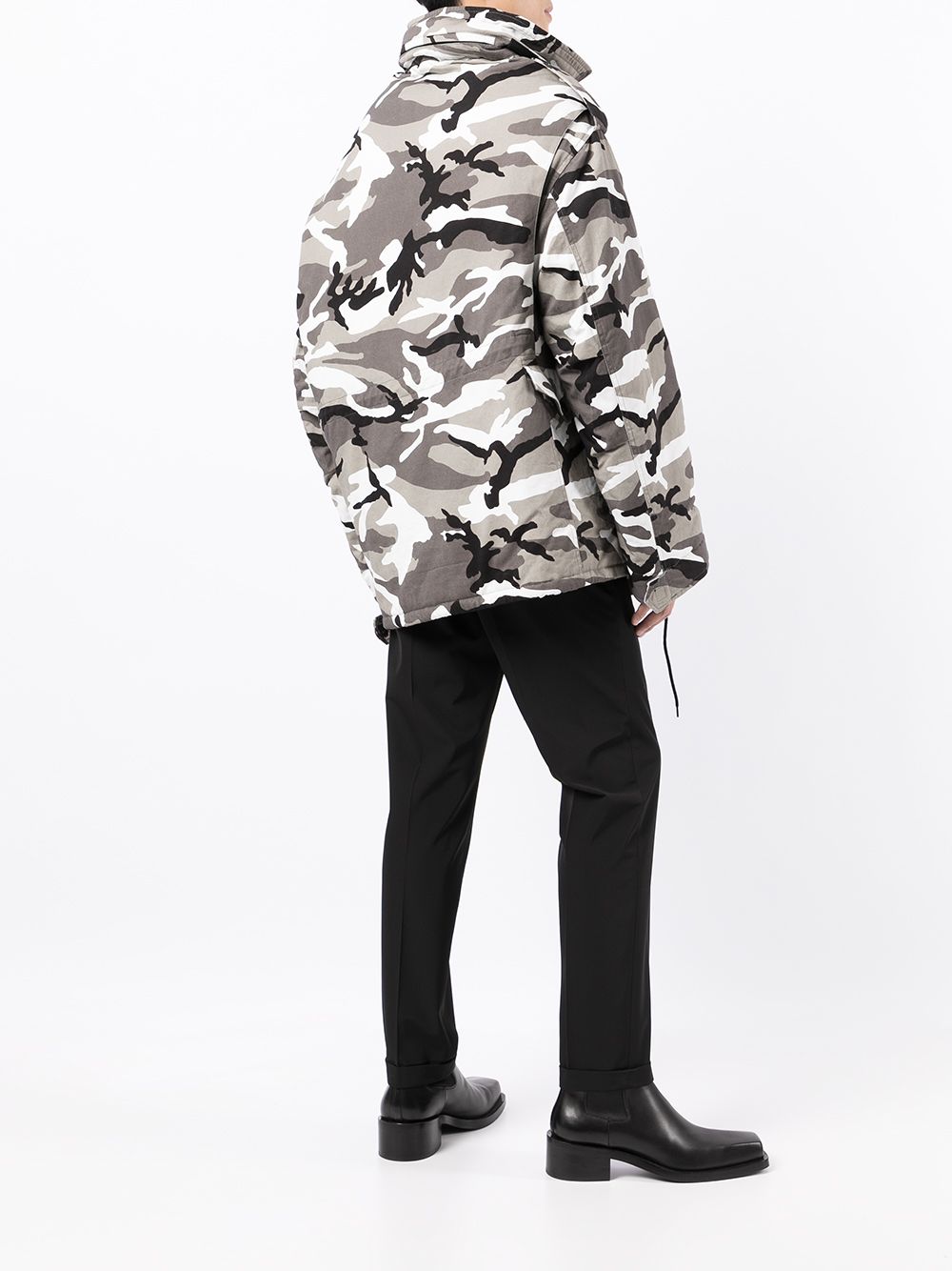 BALENCIAGA Camouflage Military Parka