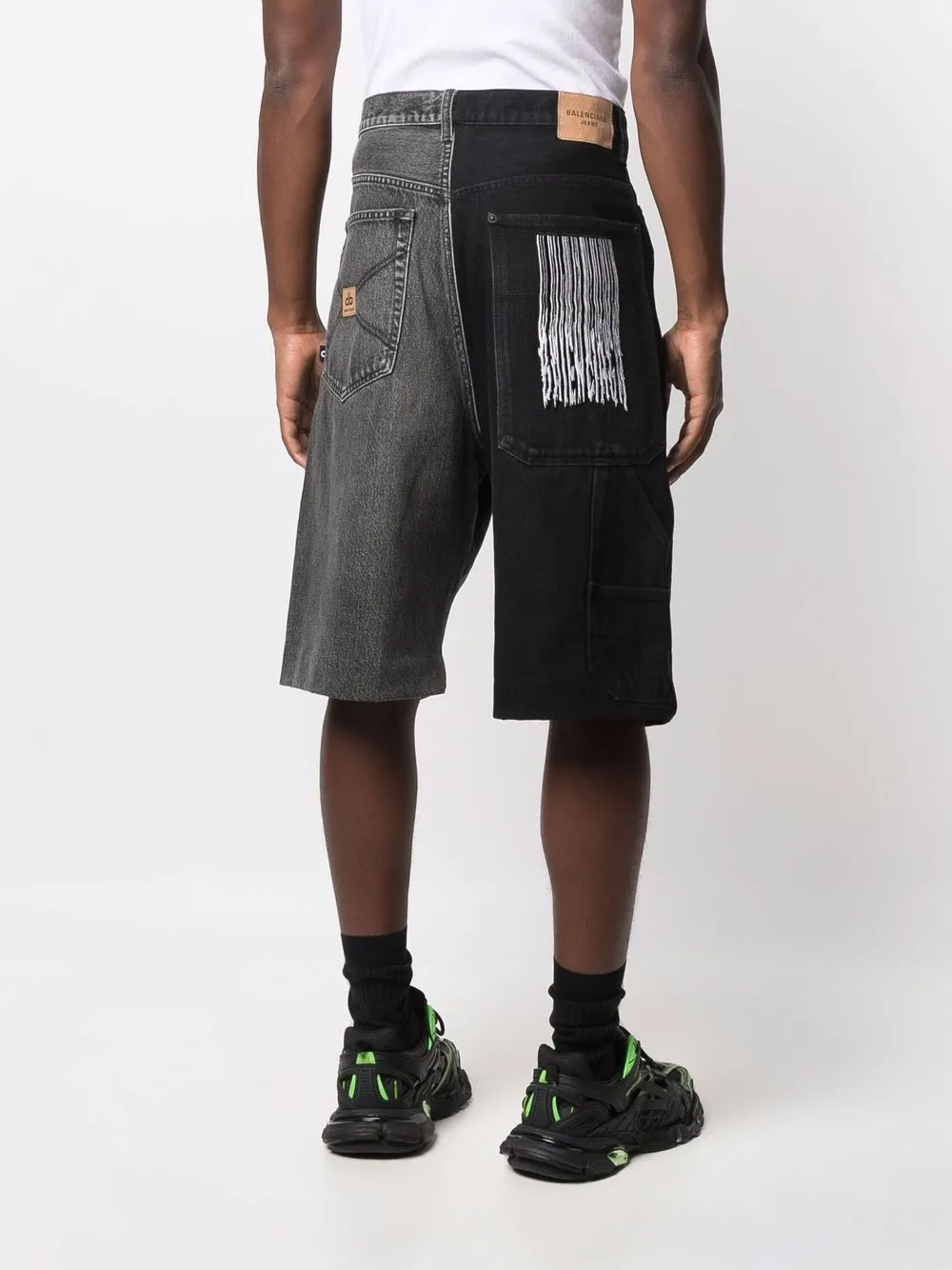 balenciaga two tone jeans