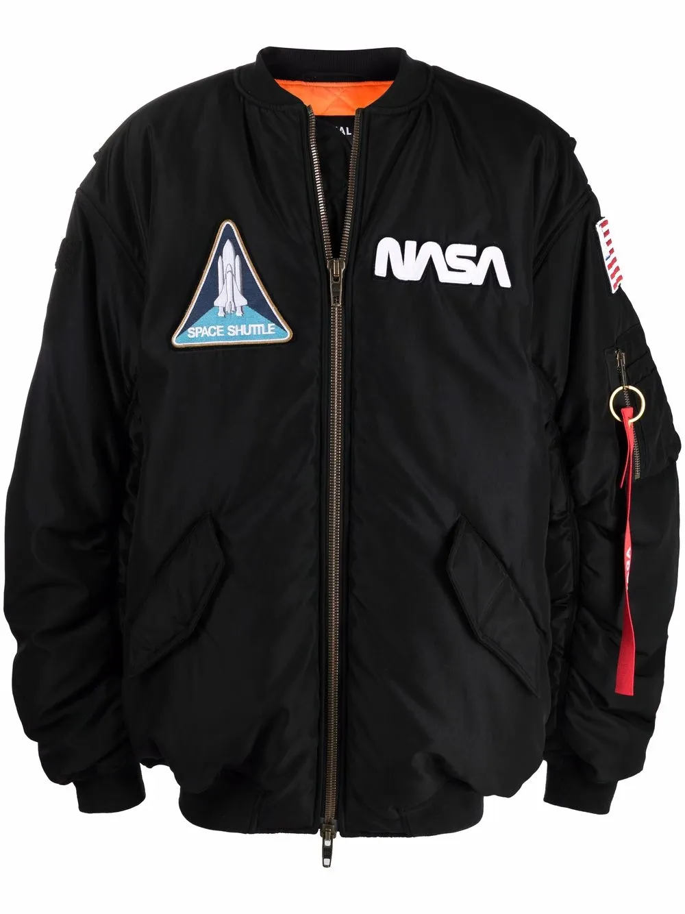 Balenciaga バレンシアガ NASA パッチ ボンバージャケット - FARFETCH