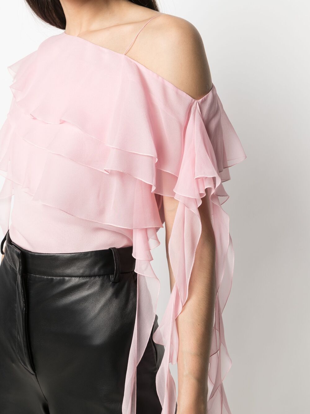 фото Blumarine off-shoulder draped blouse