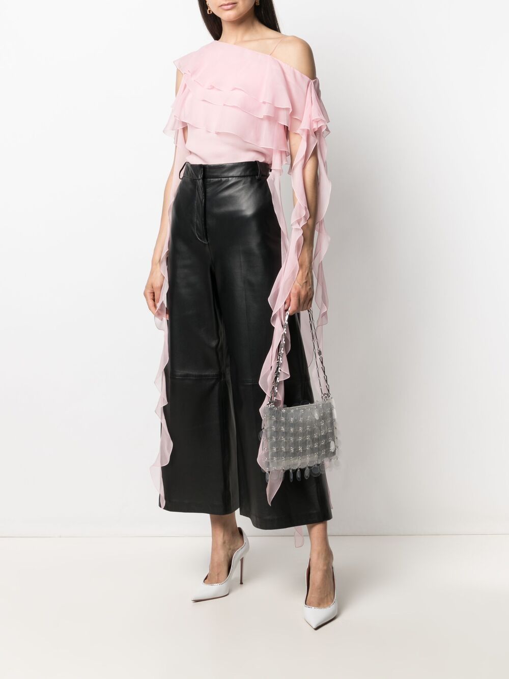 фото Blumarine off-shoulder draped blouse