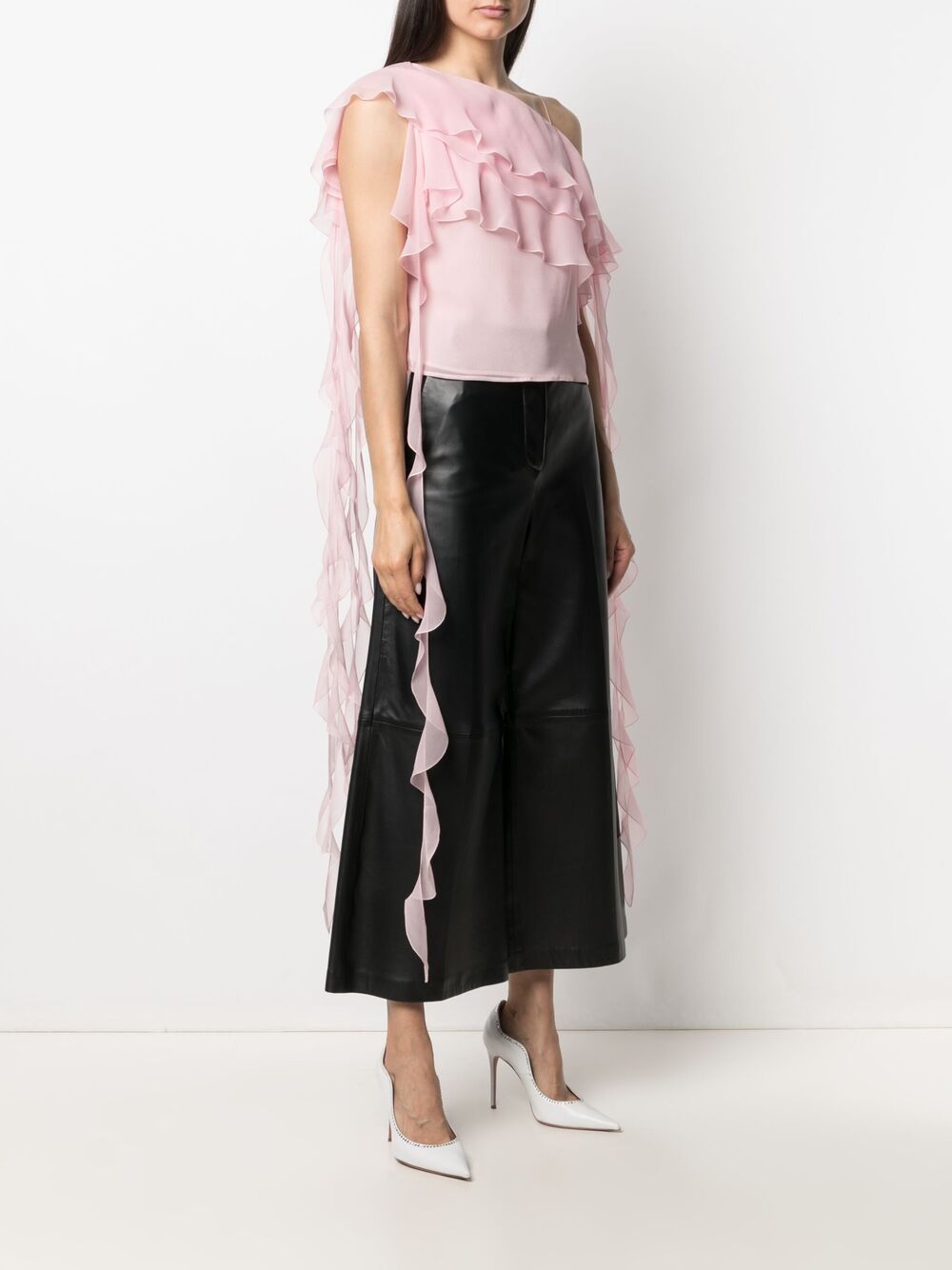 фото Blumarine off-shoulder draped blouse