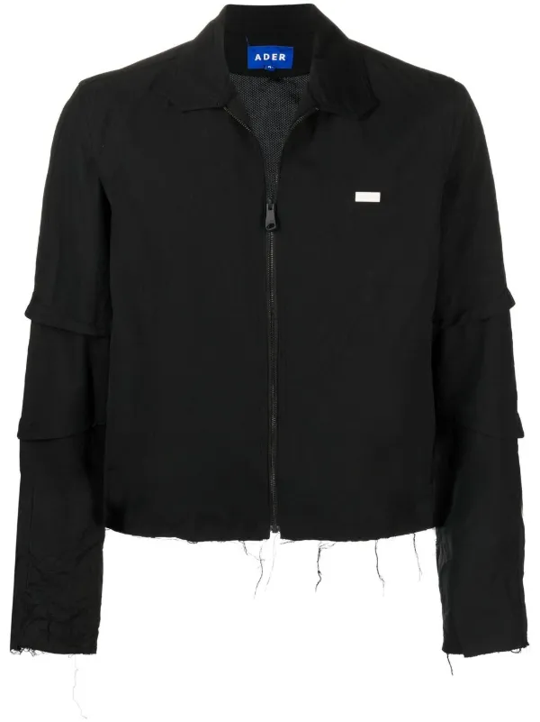 Ader Error logo-patch zip-up Jacket - Farfetch