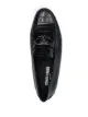 Roberto Cavalli logo-plaque crocodile-effect loafers