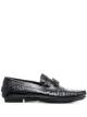 Image 1 of Roberto Cavalli logo-plaque crocodile-effect loafers
