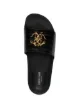 Roberto Cavalli logo-plaque open-toe slides