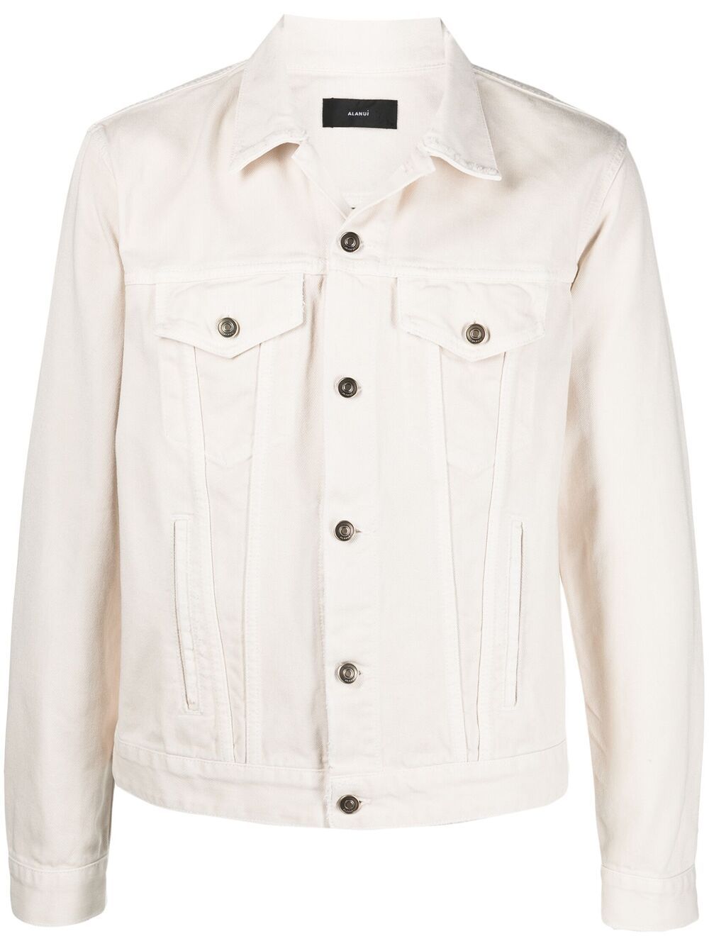 Alanui The Morning Horse Denim Jacket In Neutrals