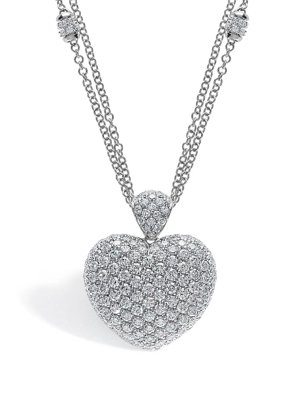 

LEO PIZZO 18kt white gold diamond Amore necklace - Silver