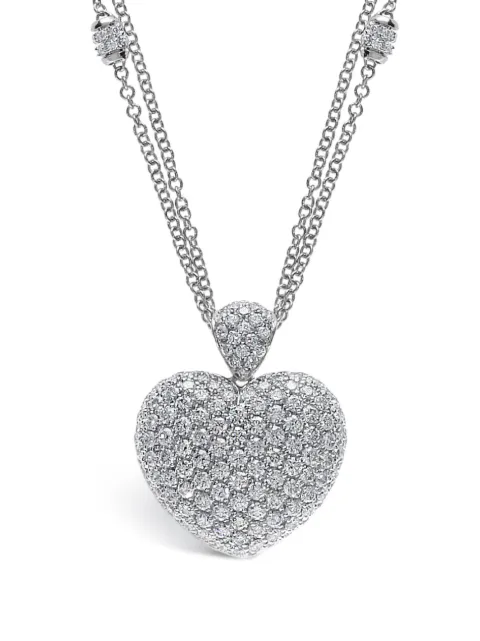 LEO PIZZO 18kt white gold diamond Amore necklace