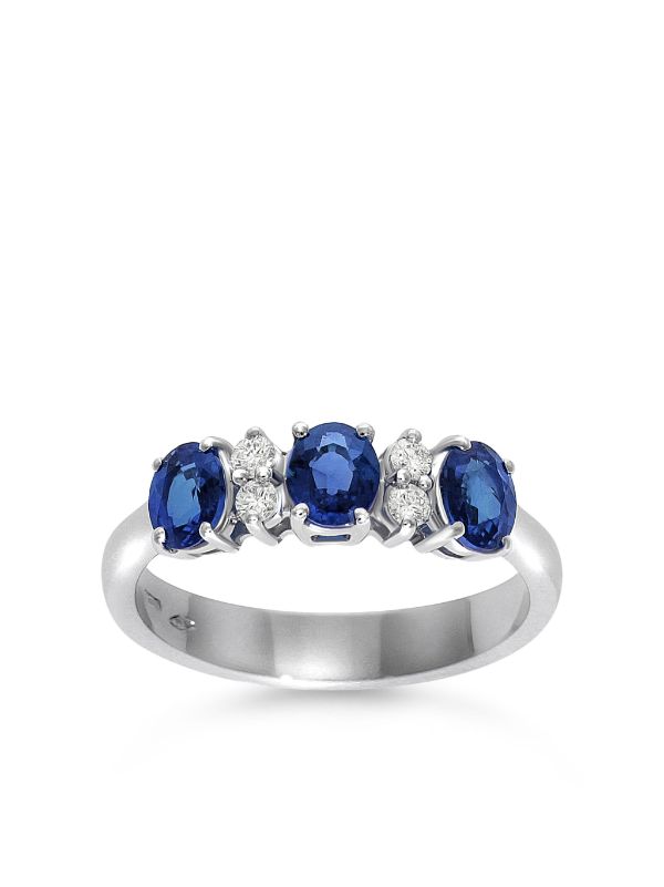 Diamond and clearance sapphire eternity ring