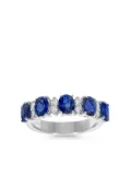 LEO PIZZO 18kt white gold sapphire Eternity band ring - Silver