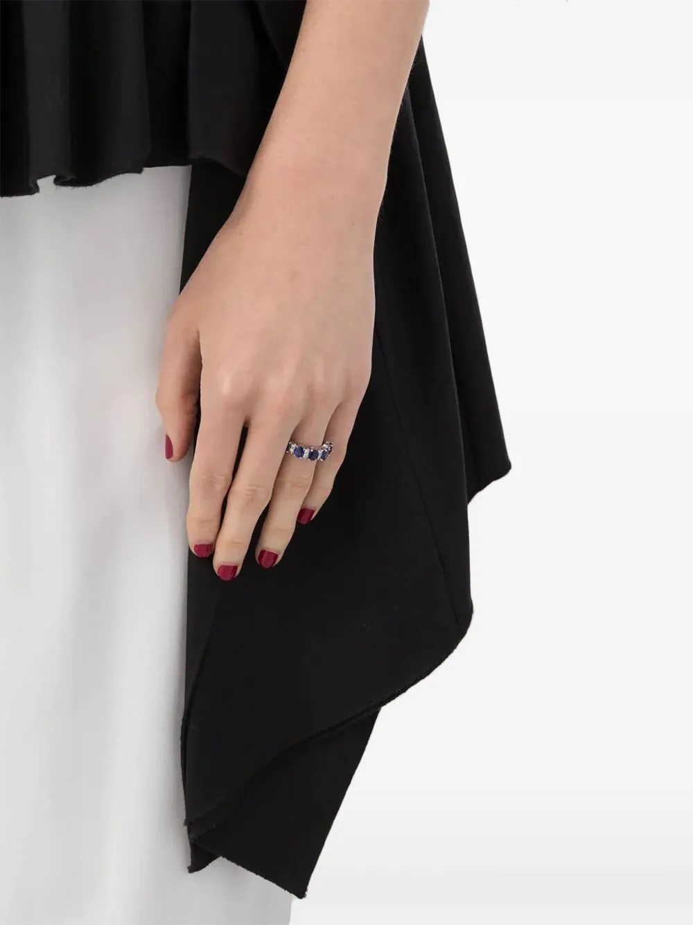 LEO PIZZO 18kt Eternity Weißgoldring mit Schmucksteinen | Image 2