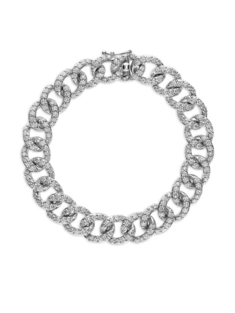 LEO PIZZO 18kt white gold diamond Groumette bracelet