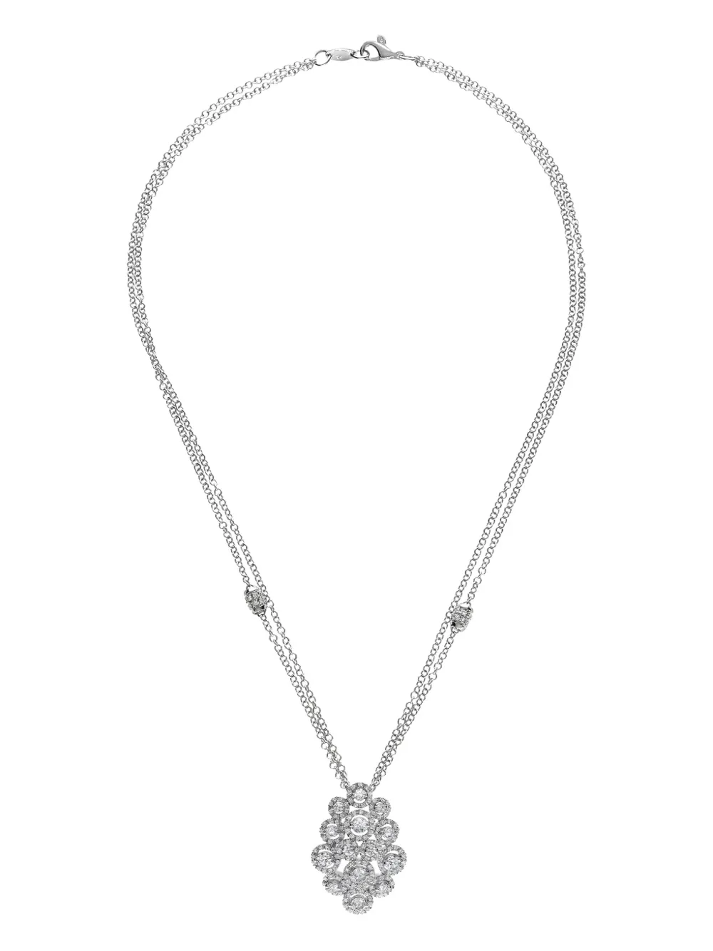 LEO PIZZO 18K white gold Crops diamond necklace - Silver