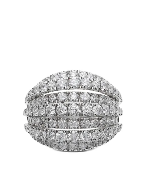 LEO PIZZO anillo Waves en oro blanco de 18kt con diamante