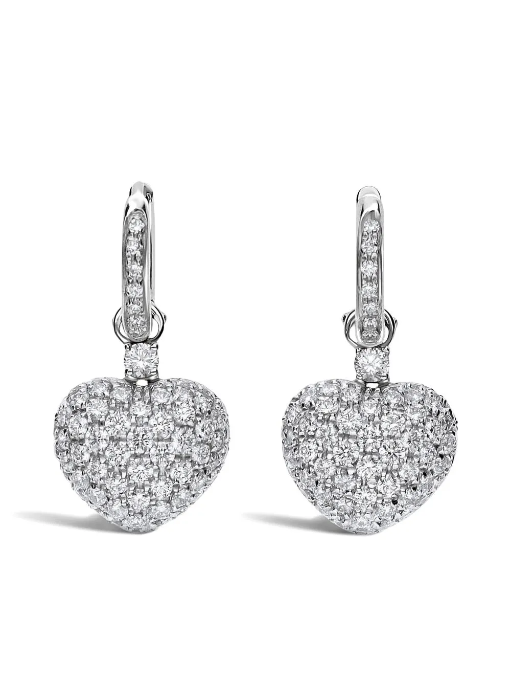 

LEO PIZZO 18kt white gold diamond Amore earrings - Silver