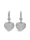 LEO PIZZO 18kt white gold diamond Amore earrings - Silver