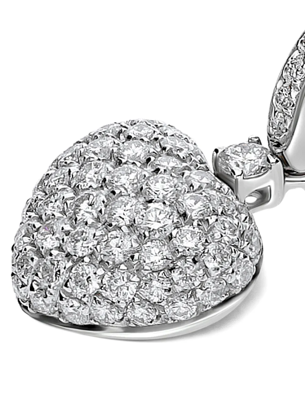  Leo Pizzo 18k White Gold Amore Diamond Earrings - Silver 