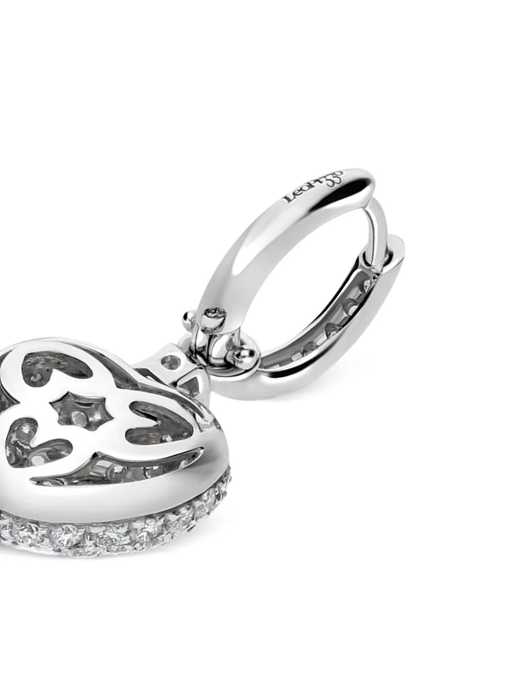 Leo Pizzo 18k White Gold Amore Diamond Earrings - Silver 