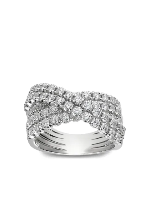 LEO PIZZO anillo Waves en oro blanco de 18kt con diamante