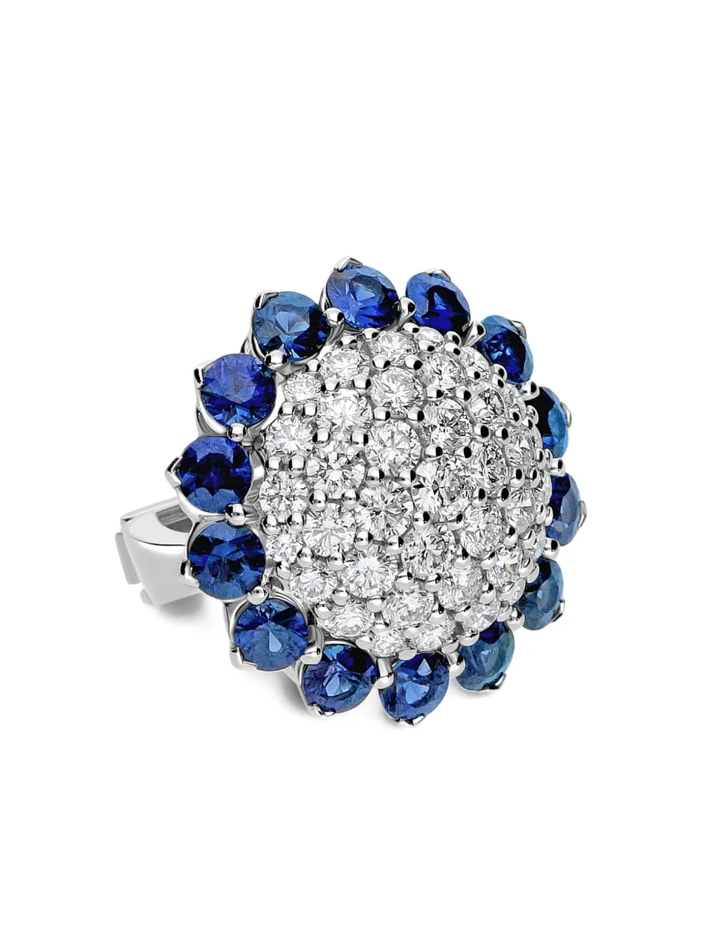  Leo Pizzo 18kt Weißgoldohrringe Mit Diamanten   Silber 