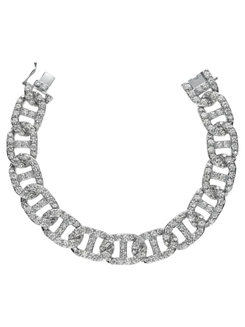 LEO PIZZO pulsera Her Groumette en oro blanco de 18kt con diamantes