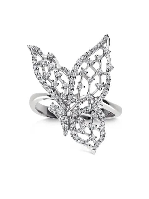 LEO PIZZO 18kt white gold Light Wings ring