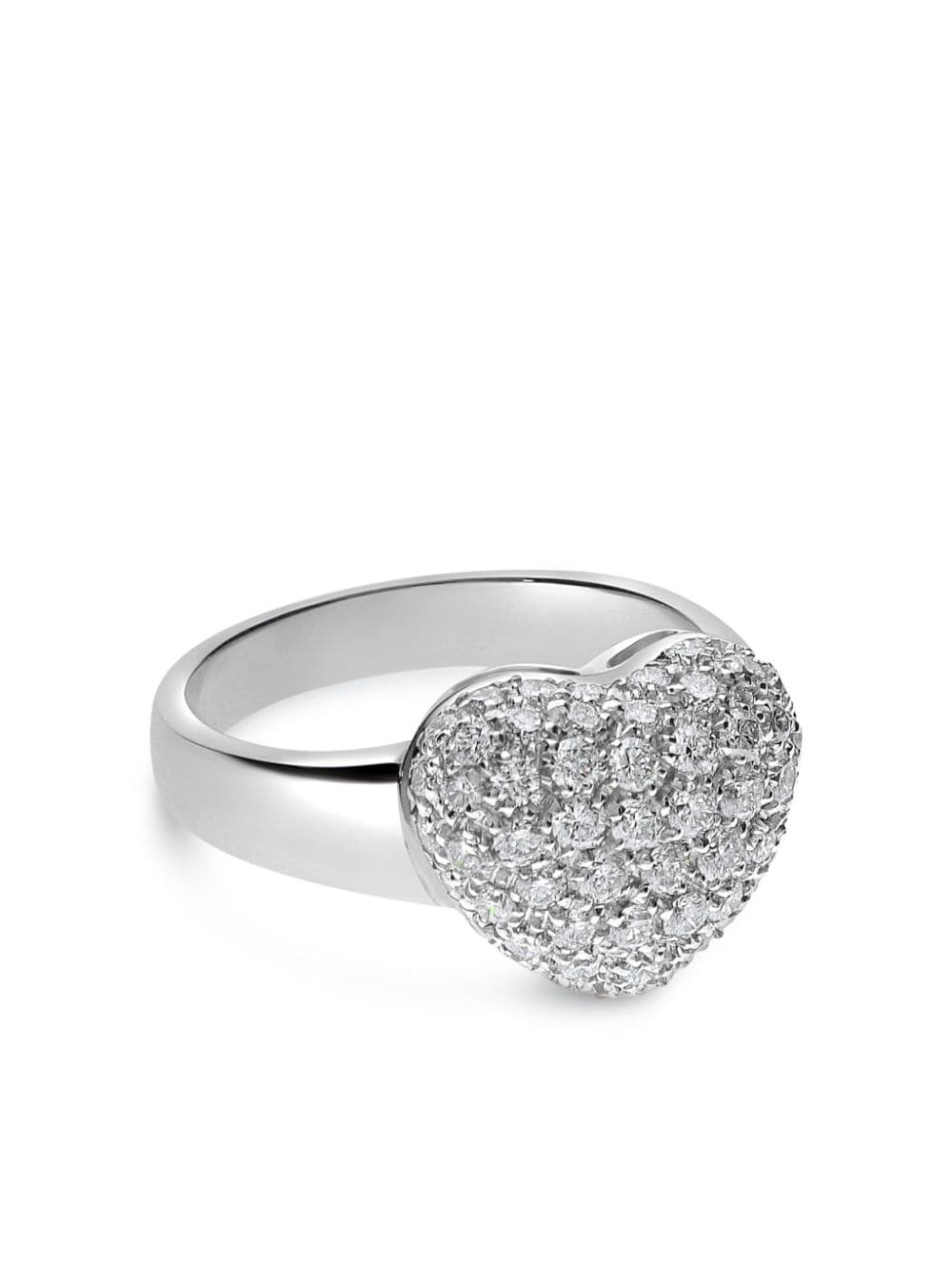 18kt white gold diamond Amore ring