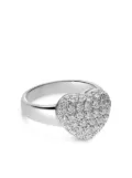 LEO PIZZO 18kt white gold diamond Amore ring - Silver