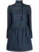 Image 1 of See by Chloé ruffle-trim denim dress