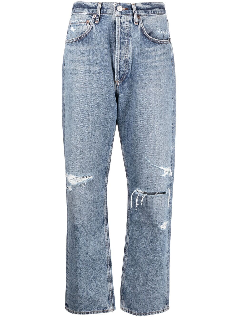 

AGOLDE jeans con detalles rasgados - Azul