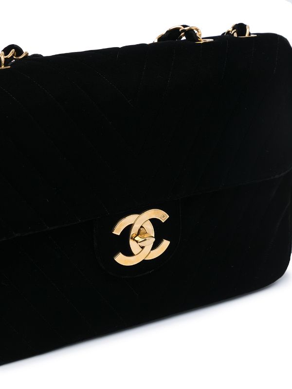 CHANEL Pre-Owned 1995 Mademoiselle Classic Flap Jumbo Shoulder Bag