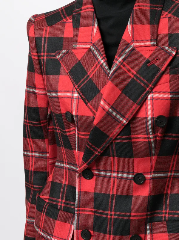 BLAZER CUADROS TARTAN ROJO LUCCA