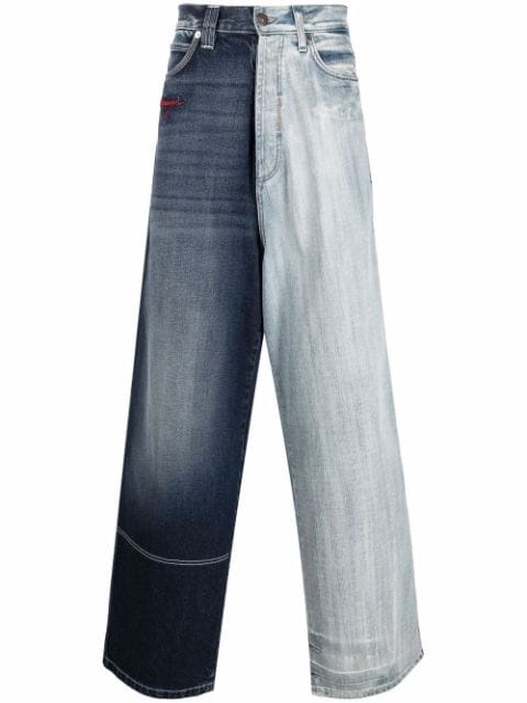 Balenciaga 50/50 wide-leg Jeans - Farfetch
