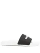 Image 1 of Balenciaga raised logo slide sandals