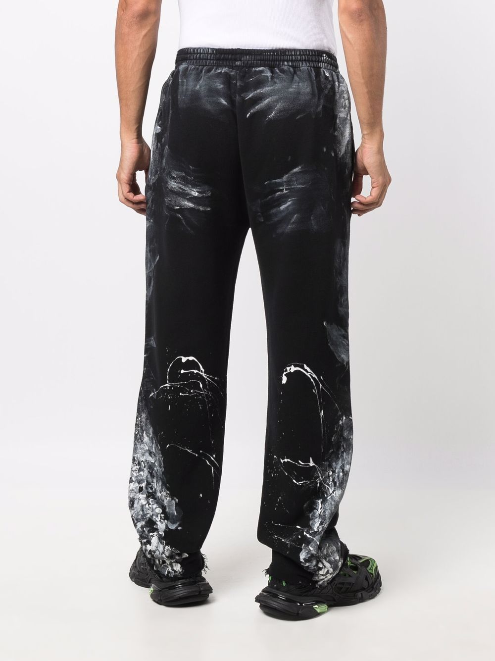 фото Balenciaga спортивные брюки с принтом