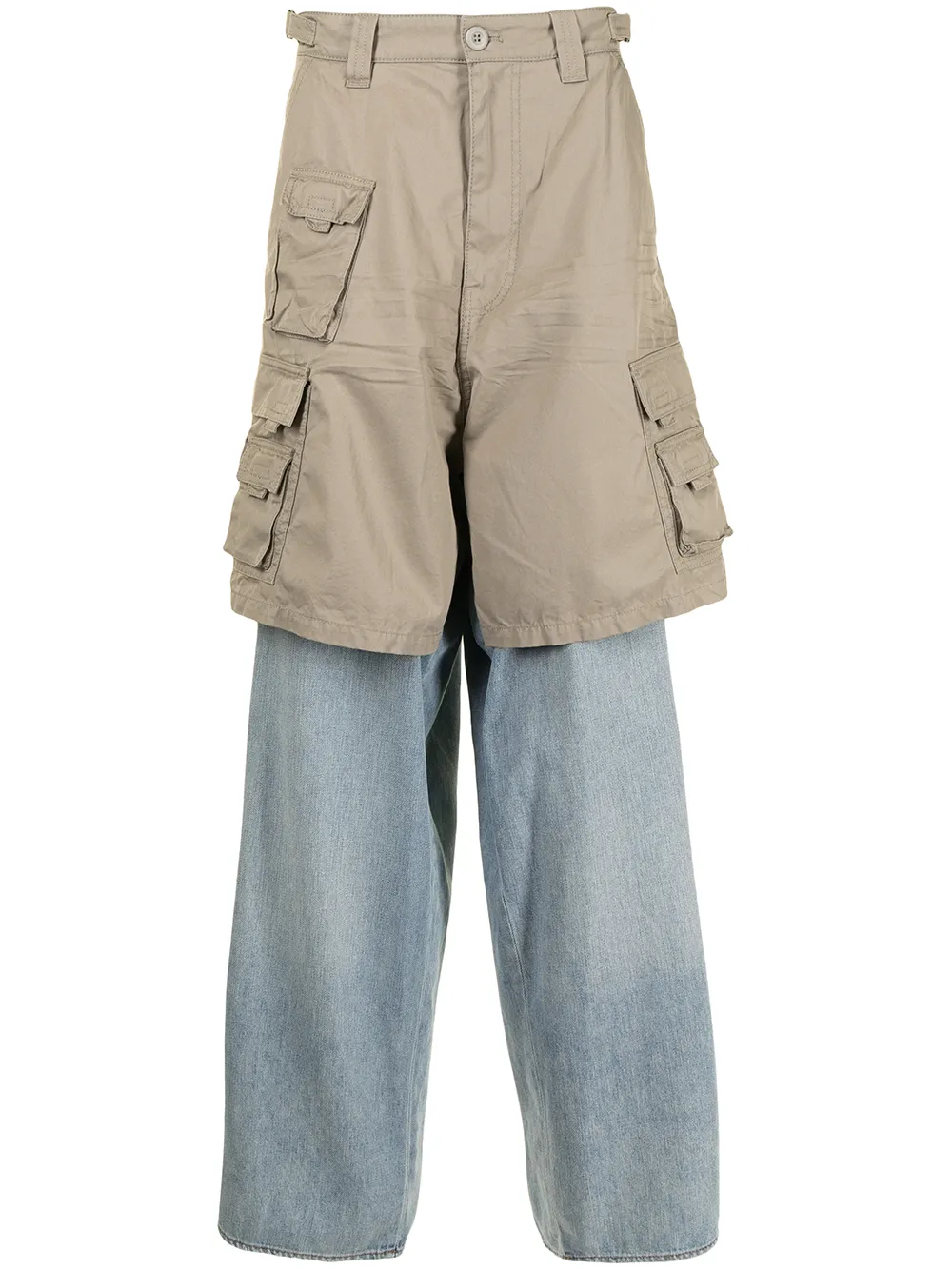 Shop Balenciaga Hybrid Baggy Pants