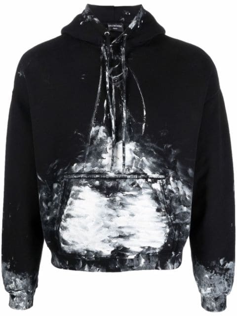 balenciaga paint hoodie