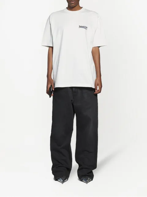 Balenciaga campaign logo T-shirt - FARFETCH