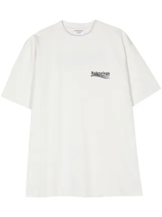 Balenciaga Political Campaign T shirt White FARFETCH CA