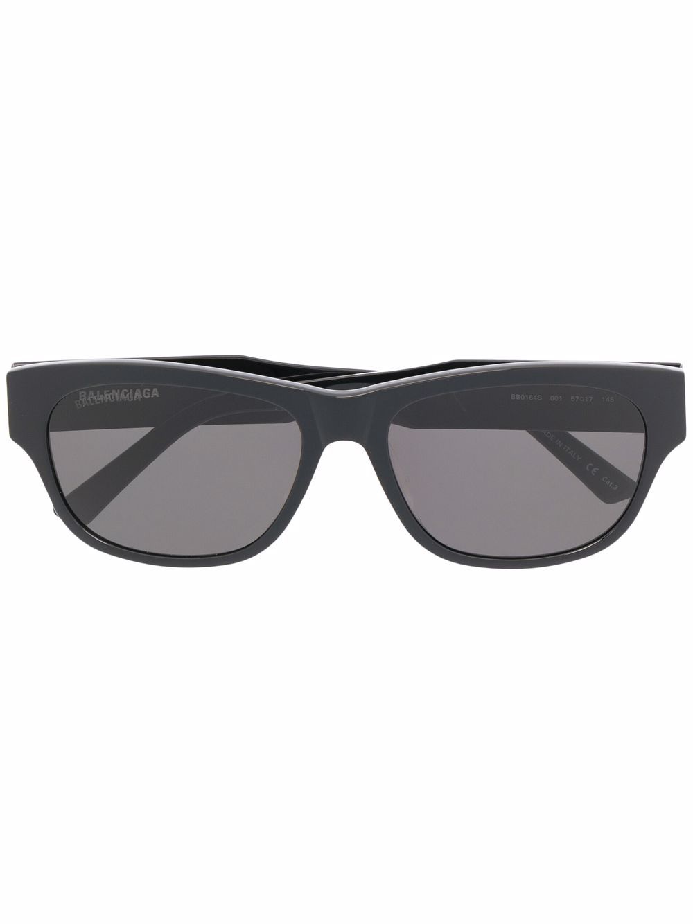 фото Balenciaga eyewear солнцезащитные очки flat 2.0 в прямоугольной оправе