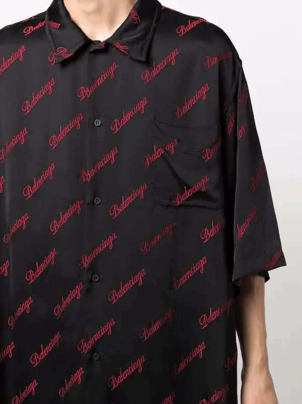 Balenciaga logo-print Shirt - Farfetch