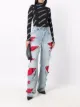 Balenciaga ripped straight-leg jeans
