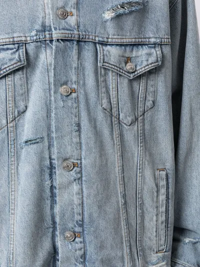 Sale Balenciaga distressed-effect denim 