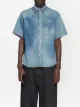 Balenciaga chemise en jean à manches courtes