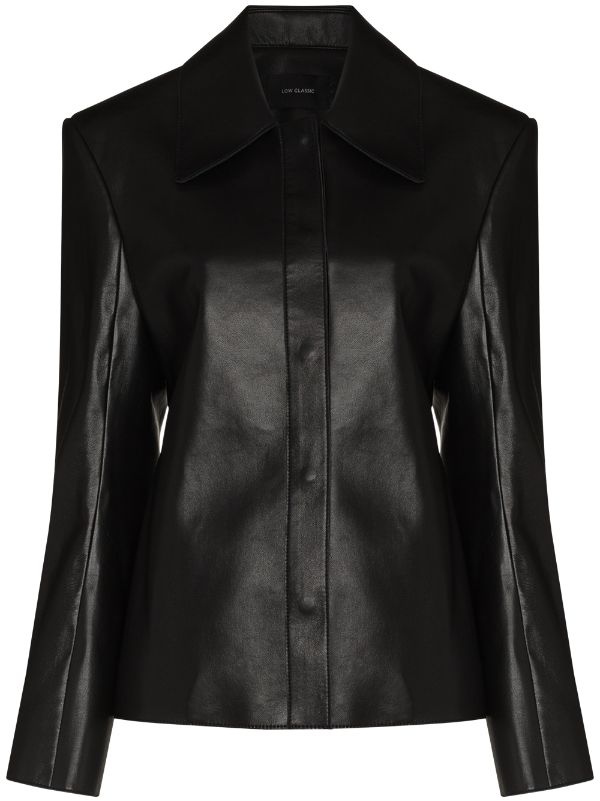 Low Classic Recycled Leather Shirt - Farfetch